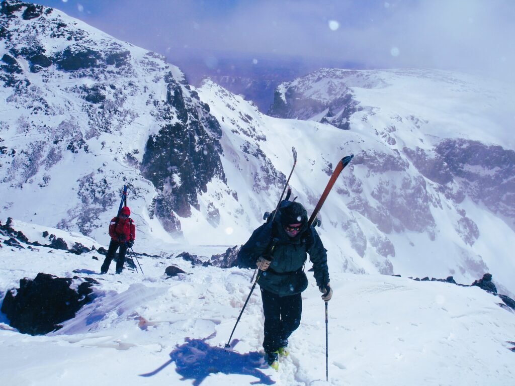 Siking in Atlas Mountains